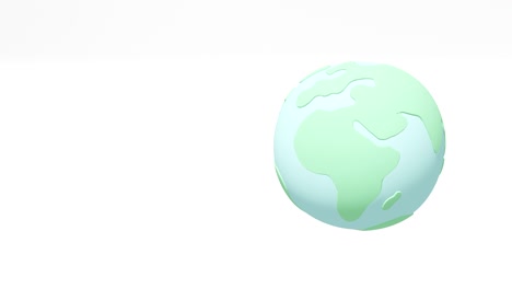 la tierra giratoria fue creada en 3d (bucle a video)