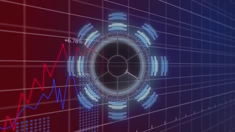 animation of scope scanning and financial data processing