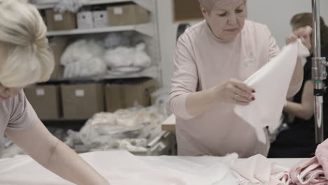 women working in a clothing factory