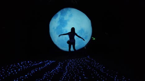 led lighting festival in the park moon light