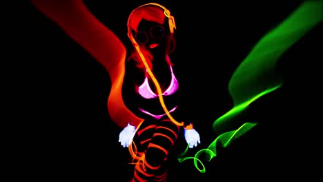 glowing uv woman 06