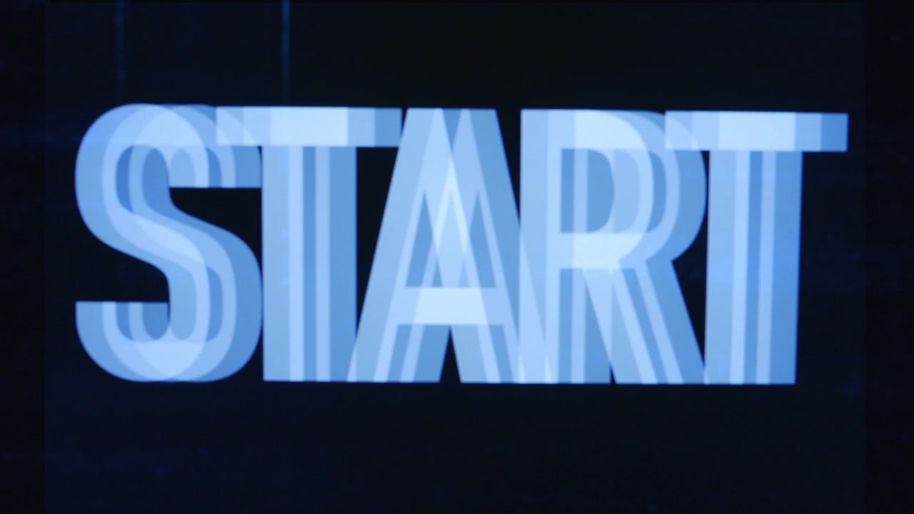 Animated Text START Appearing and Disappearing with Digital Effects