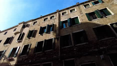 A-View-Of-Typical-Venetian-Old-Houses-In-Italy-At-Sunny-Day