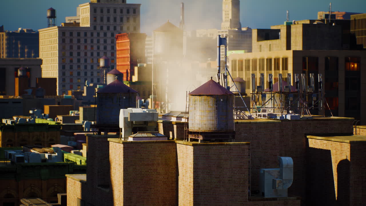 뉴욕 시의 지붕의 전망