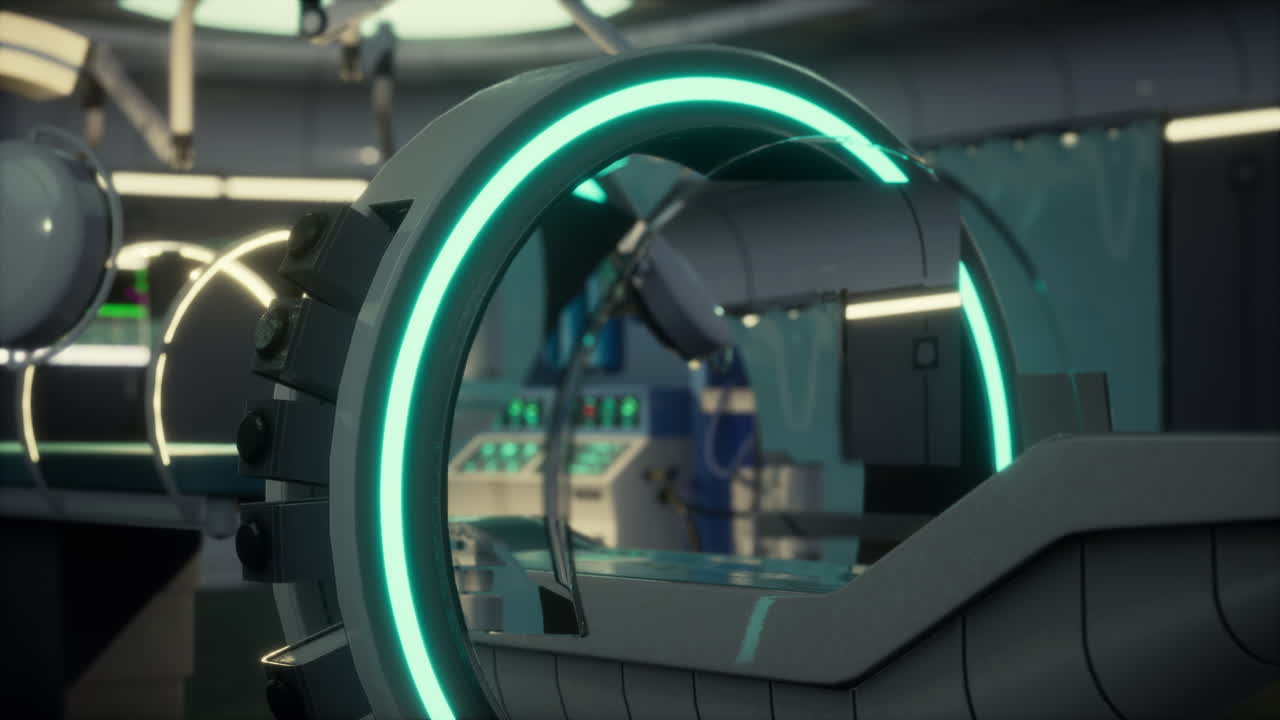 laboratorio de resonancia magnética de resonancia magnética futurista