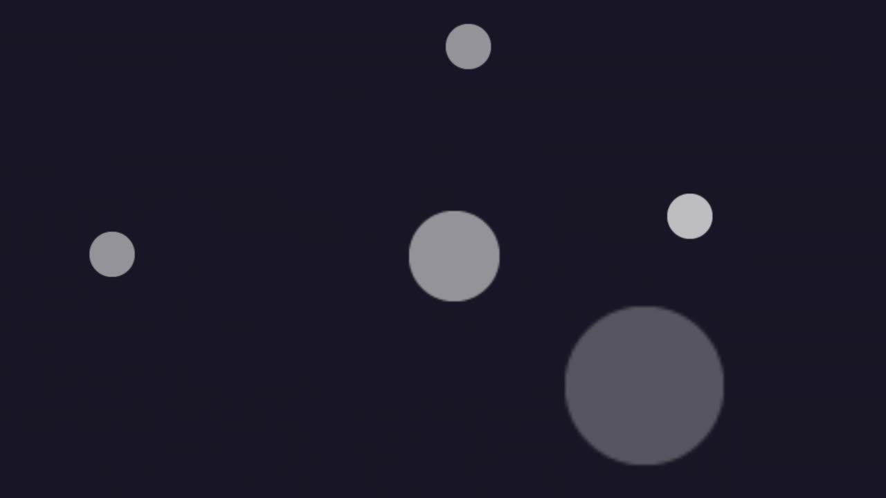 추상적인 공의 애니메이션