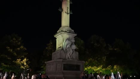columbus circle nyc, monumento a columbus en la noche