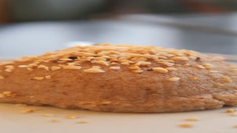 delicious turkish semolina halva with hazelnuts