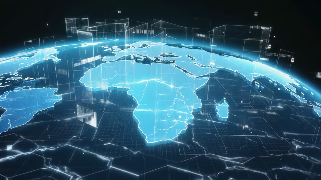 Digital Global Network and Data Flow