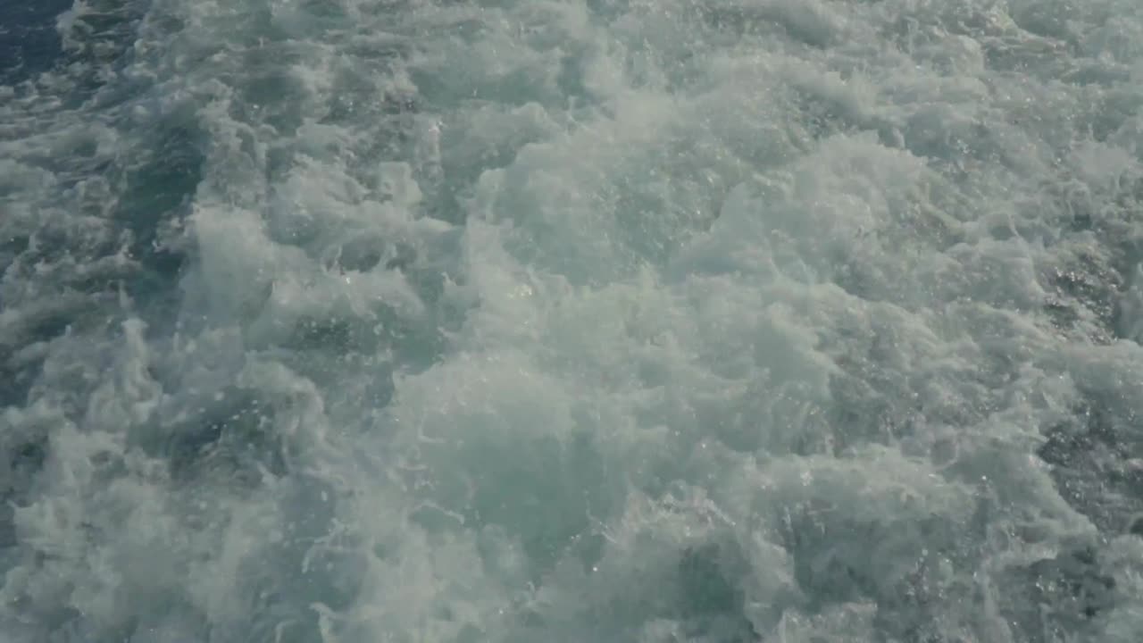 BUBBLE WAVE FROM FERRY, BOSPHORUS, ISTANBUL, TURKEY