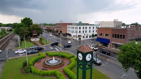 aerial-tilt-up-thomasville-nc,-north-carolina