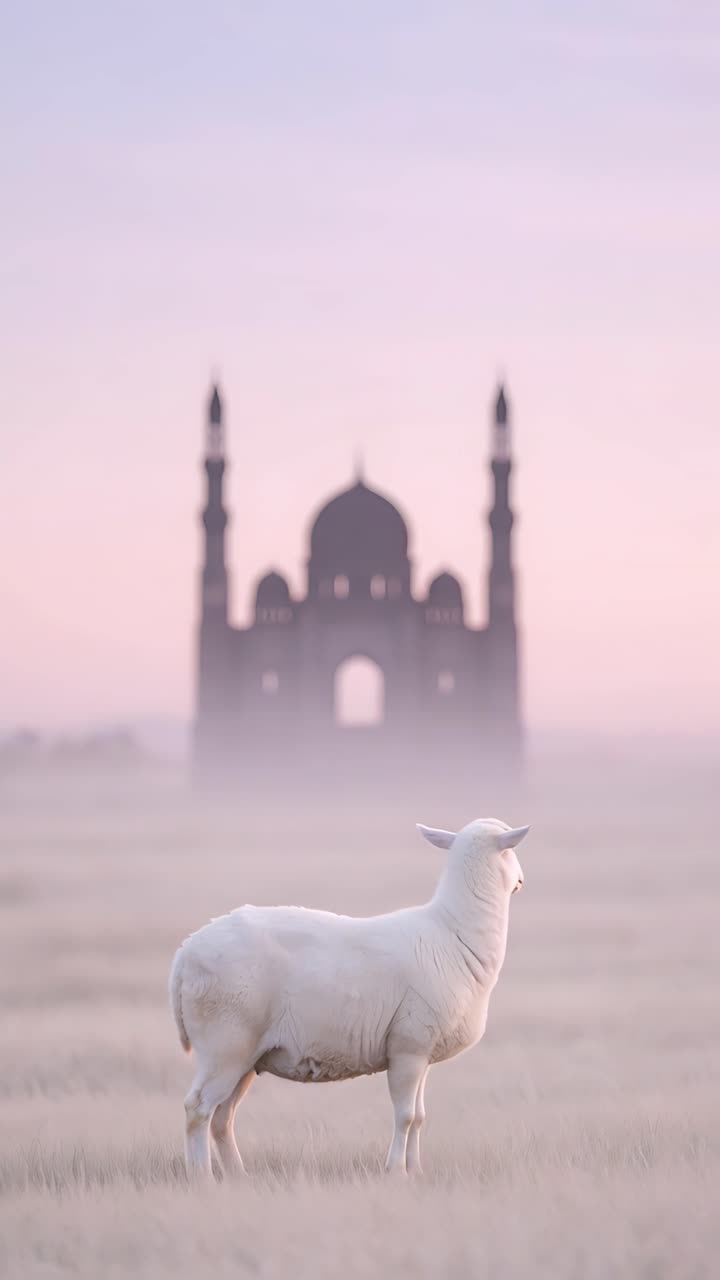 Eid al-Adha Moschea Sfondo islamico 4K