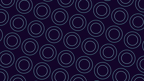 dynamic blue and white circle pattern on dark background