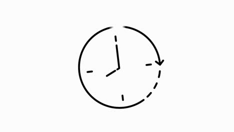 simple of time related motion gray line icon. contains such icons as timer, speed, alarm, restore, time management, calendar and more. motion graphic.