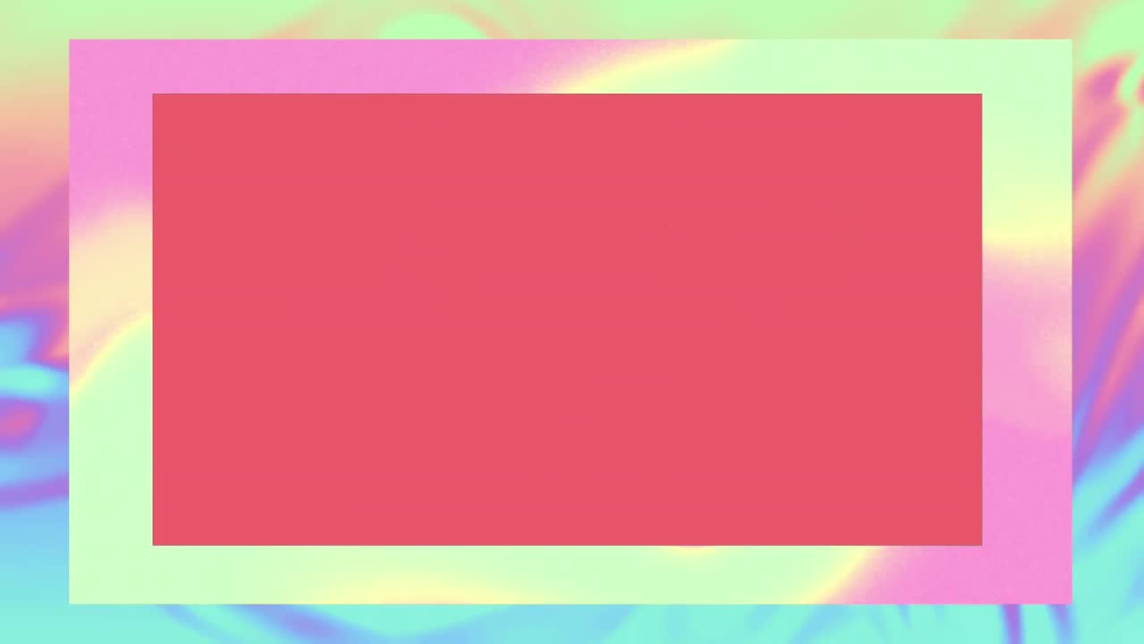 파슬색 소용돌이 프레임에서 빨간색 배경에서 움직이는 파란색 구 ⁇ 의 애니메이션