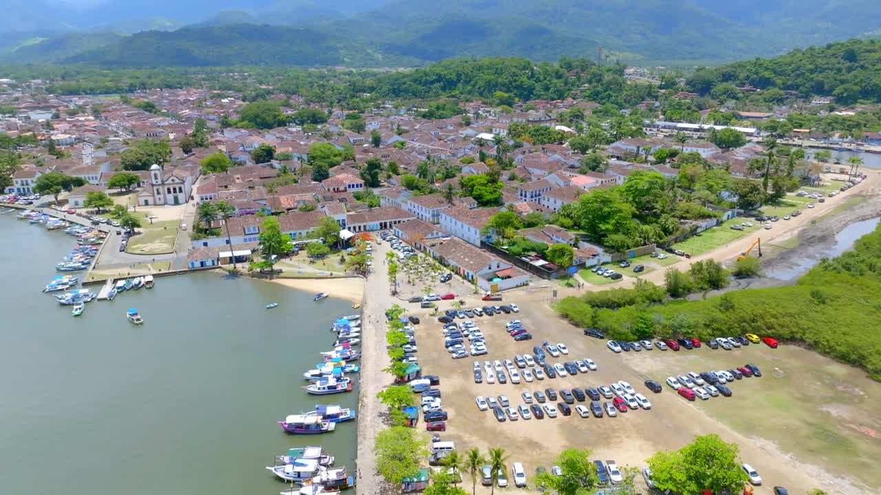 paraty, rio de janeiro rj, brasil, revelar, imágenes de drones