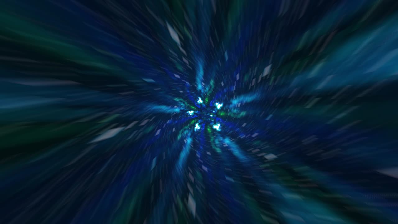 viajar a través de un agujero de gusano a través del tiempo y el espacio lleno de millones de estrellas y nebulosas agujero negro, túnel de vórtice hiperespacial deformación del espacio del agujeros de gusano, ciencia ficción