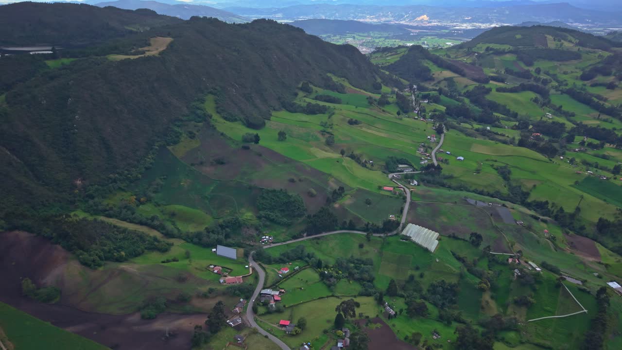Serene aerial view of lush landscapes near Laguna de Pantano Redondo