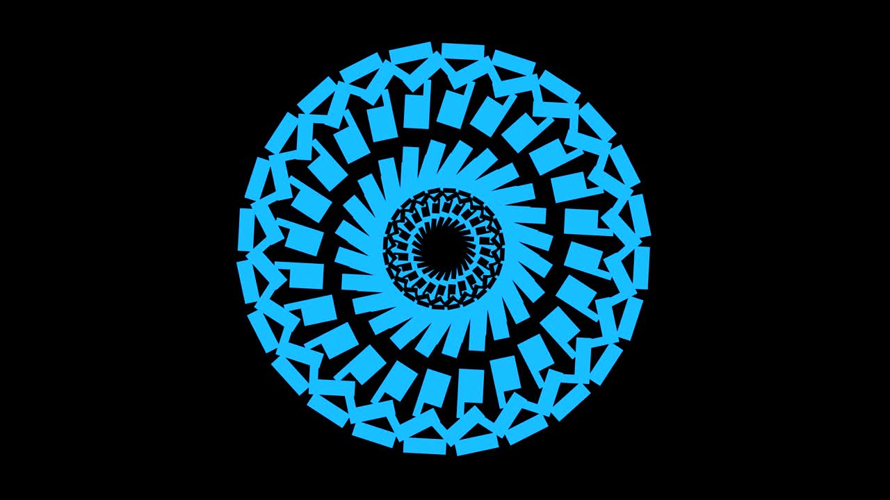 modelo de video 4k con efecto estroboscópico e hipnótico, en formato de video 16: 9.