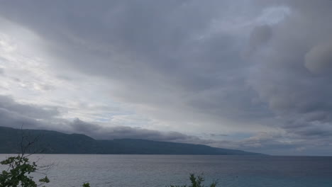cloudy sky timelapse along the coast in the philippines
