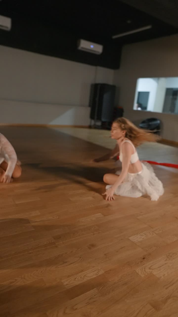 Two Women Performing Contemporary Dance