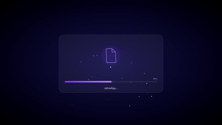 Animazione della barra di avanzamento per il caricamento di file digitali