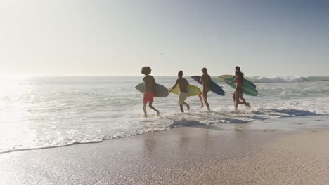 friends ready to go surf