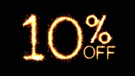 sparkler 10% off promotion