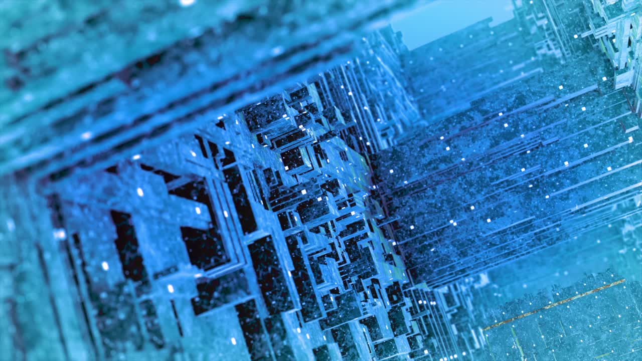 abstracto 3d patrón geométrico azul de fondo