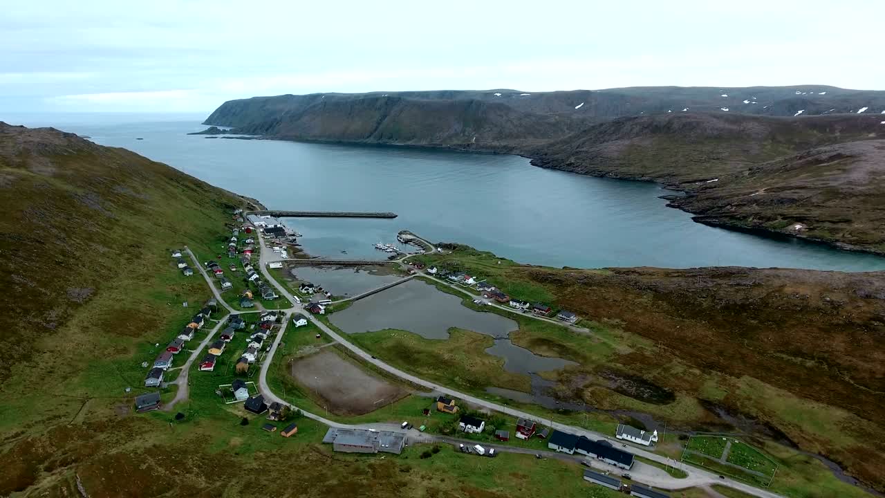 노르웨이 북부의 북쪽 케이프 (nordkapp).