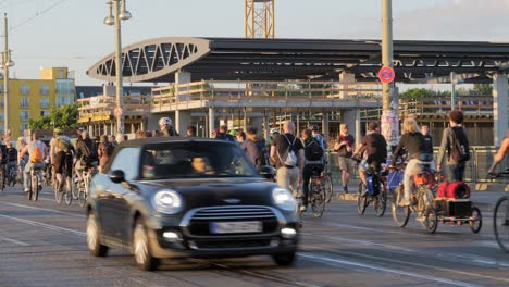 cyclists riding in berlin