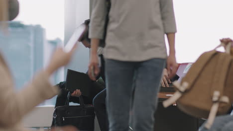 passengers at departure lounge