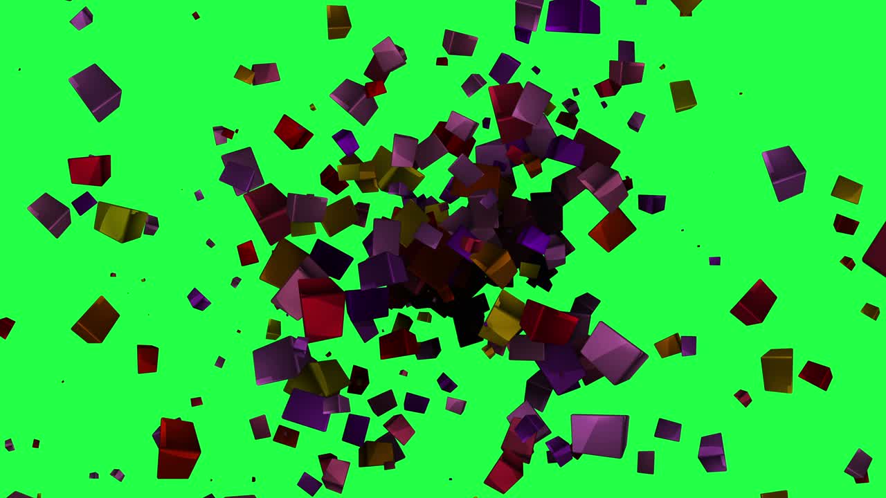 el polígono se mueve en pantalla verde.