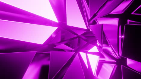 volando a través de un túnel con paneles brillantes. animación de bucle 001