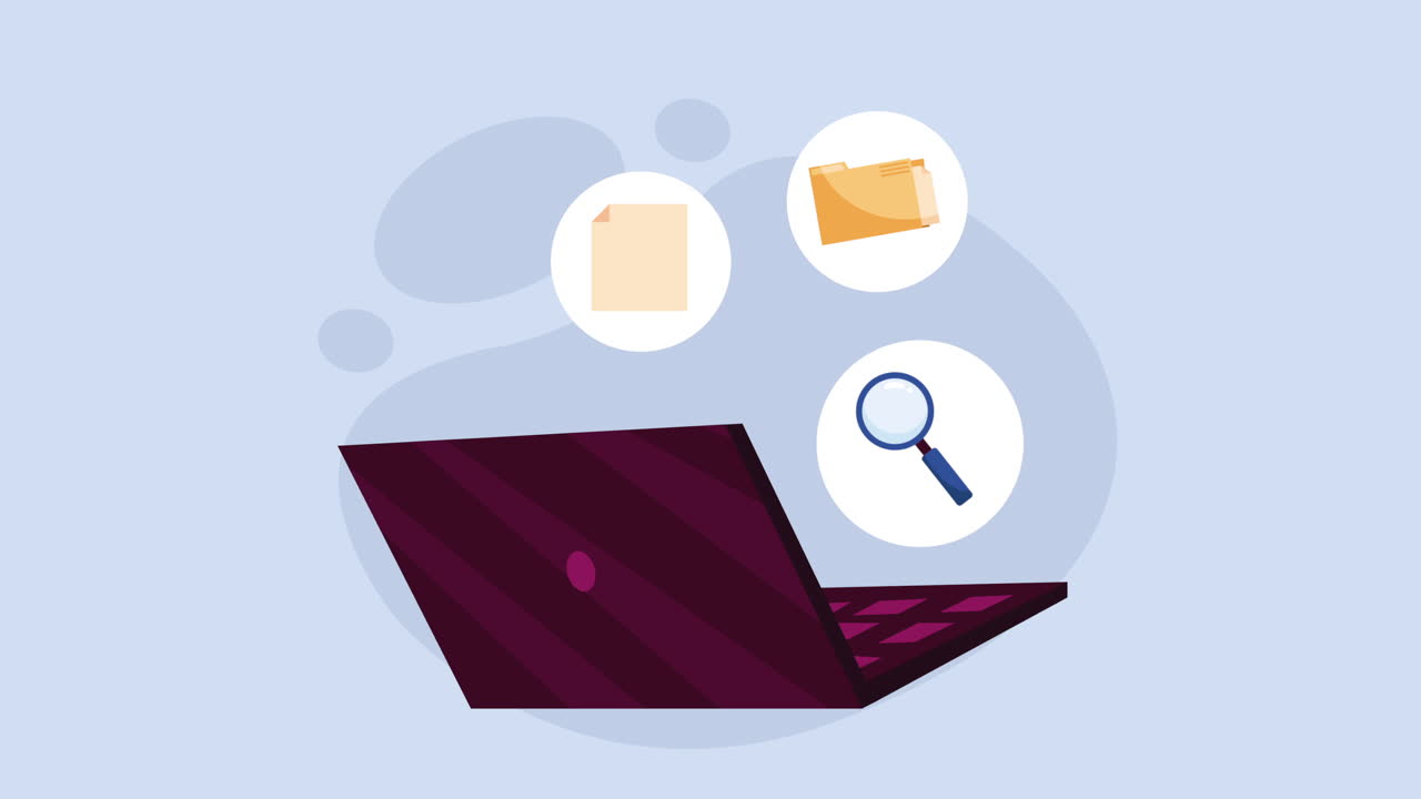 animación de dispositivos portátiles para computadoras portátiles