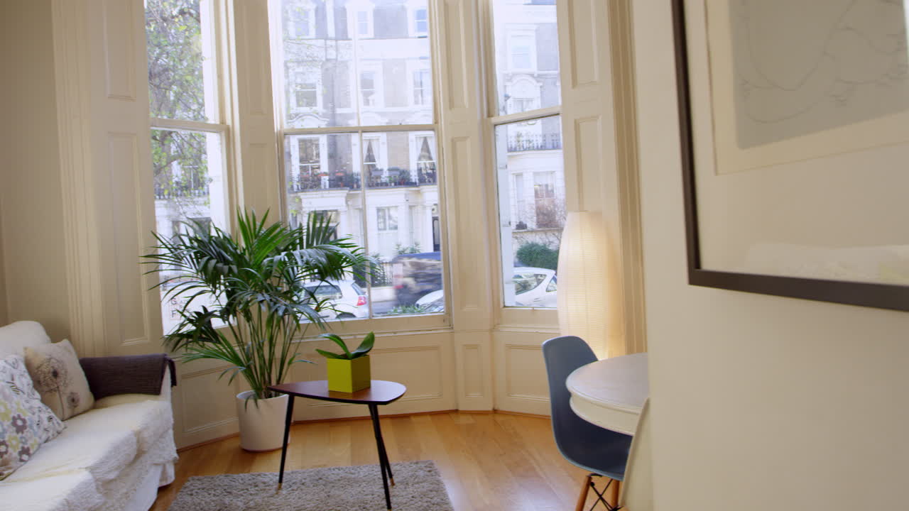 Open Plan Living Area In Modern Apartment Conversion