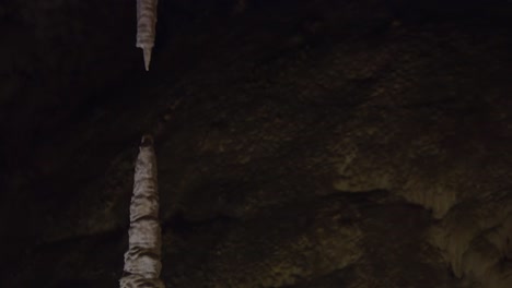 stalagmites and stalactites rising and descending in carlsbad caverns' interior