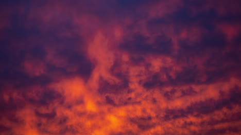 a time-lapse of clouds at sunrise in winter.