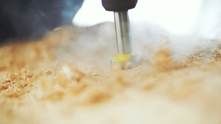 Drilling Hole In Wood 
