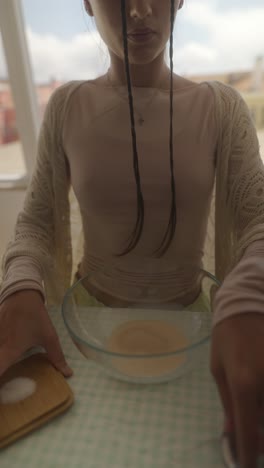 teenager baking