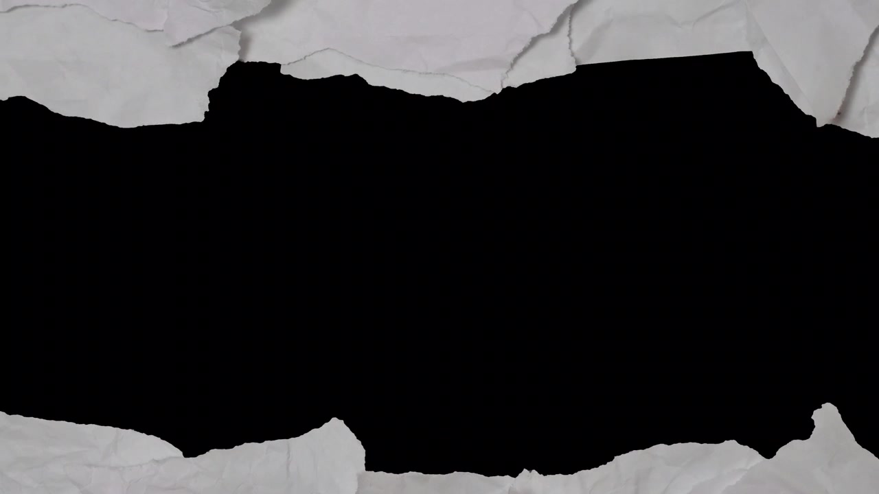 Torn White Paper Edges Revealing Black Background