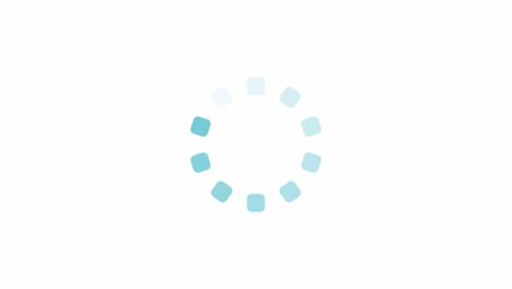 loading circle icon animation isolated on black background