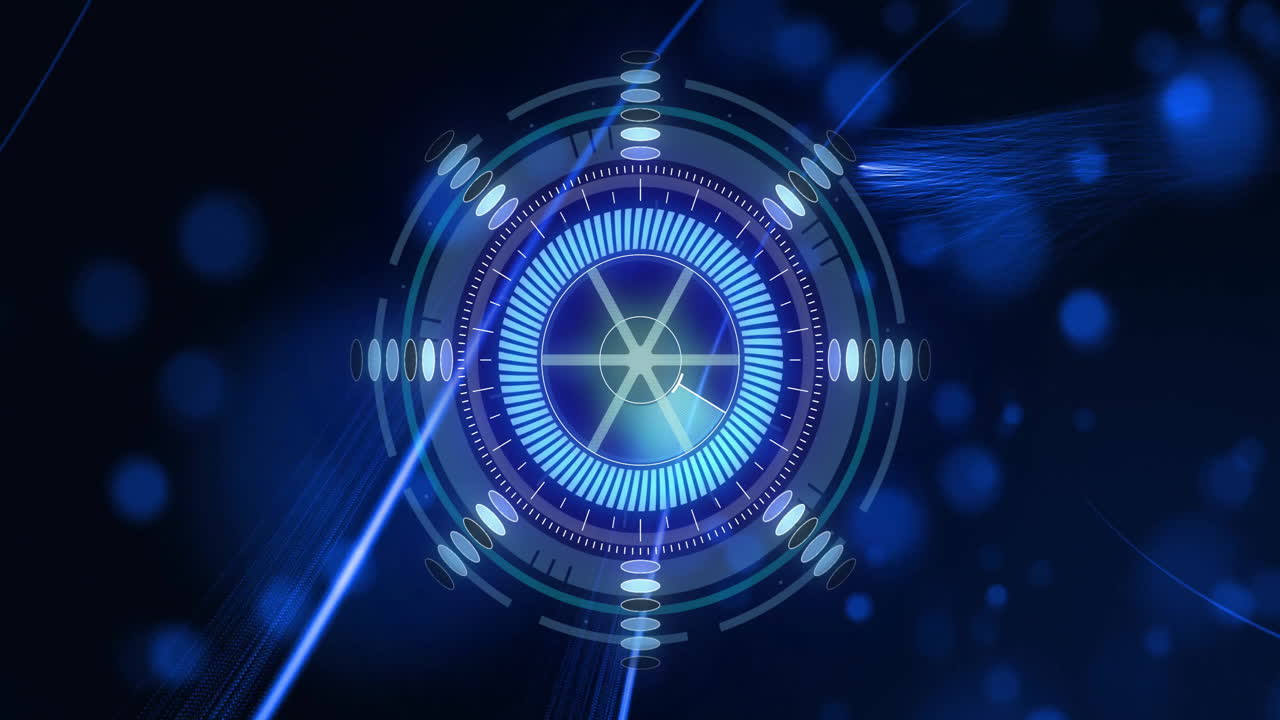 검은색 배경에서 스 스캔과 연결의 애니메이션