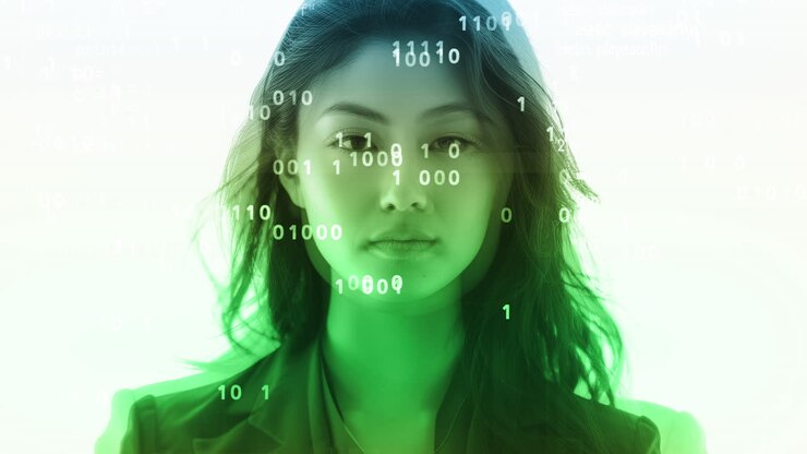 female business people headshots of different ethnicities generated with AI