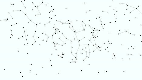 interconnected network circular dot pattern with lines