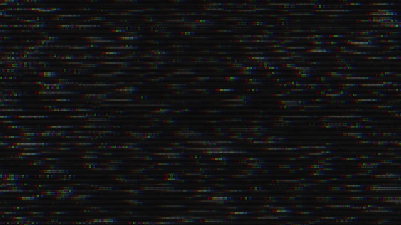 diseño único abstracto animación digital ruido de píxeles error de fallo daño de video
