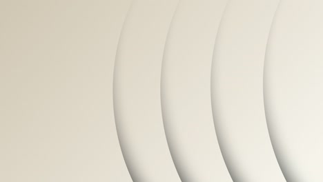 modello di cerchio geometrico astratto 4k animazione in movimento che forma modelli con ombre e gradiente su sfondo beige