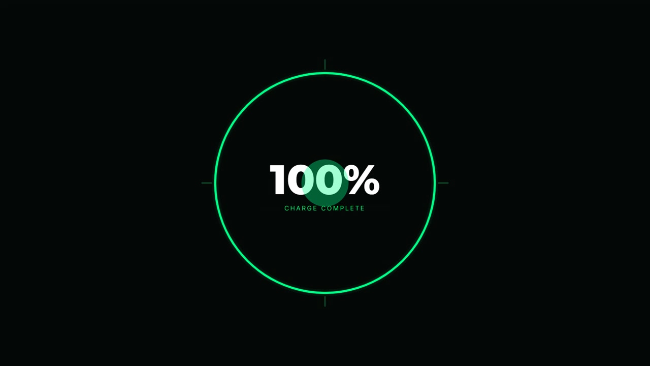 Digital Charging System Progress Bar Animation