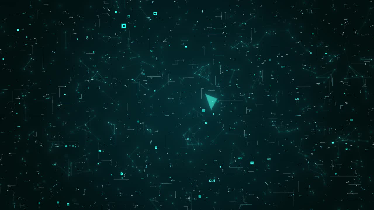 AI network technology or Green and Renewable energy concept. 3d animation background