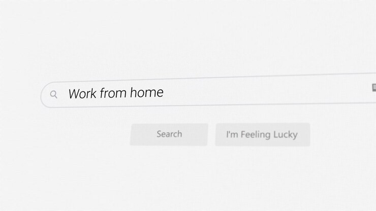 Ricerca di lavoro da casa sul browser Internet